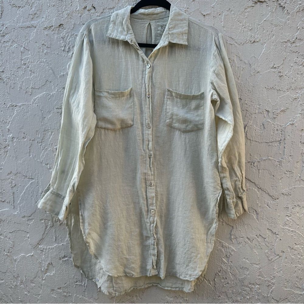 Women's Linen Button Down Shirt